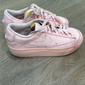Nike Pink Low-Top Platform Sneakers for Women